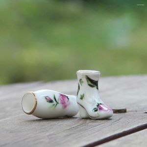 Vazolar gül küçük seramik yaratıcı masaüstü süsler cep dekoratif sanat eseri minyatür vazo modeli hediyeler için ev