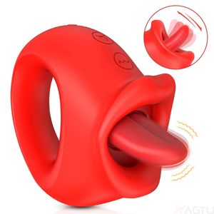 Vibrators Tongue Licking Vibrator for Women Clitoris Sucker Swing Sucking Oral Nipple Stimulator Sex Toys Female Adults Goods 231121