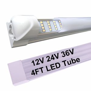 12V 24V 36V 4ft LED Tüpler İç Işık Çubuğu 4ft 120cm 48 inç 36W 7200LM DC 12 Volt Kapalı Kargo Römork Kamyonu için LED Şerit Işıkları Kamyon Kampası Crestech168