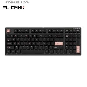 Клавиатуры FLESPORTS FL980 V2 Механическая клавиатура 97-клавишная беспроводная 2.4G Bluetooth Трехрежимная полноклавишная переключаемая ось игрового офисного оборудования Q231121