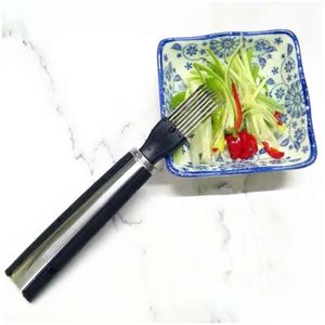 Meyve sebze aletleri doğranmış yeşil soğan bıçağı mutfak kesim soğan sarımsak filiz rendelenmiş kesici tembel yemek bh3047 damla teslimat dhzqp