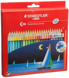 Pencils Staedtler Watercolor Pencils Set of 12243648 Colorful Drawing Pencils With Brush 230420