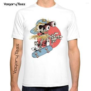 Erkek T Shirt Komik Marka erkek Yaz Kaykay İskelet T-Shirt Erkek Moda Yenilik Kısa Kollu Tee Üstleri Giysi