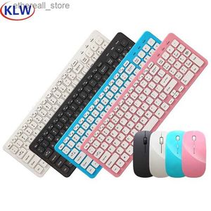 Klavyeler Kablosuz Fare Klavye Set Office Oyun 4 Anahtarlar Fare 96 Anahtar Klavye Defter Bilgisayar 3 Hızlı Mikro USB Alıcı Q231121