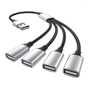 PC Dizüstü Bilgisayar Yüzey Bilgisayar Aksesuarları için 3 USB 2.0 HUB Çift 4port Çoklu Splitter Adaptörü OTG Bir Uzantı Güç Verileri