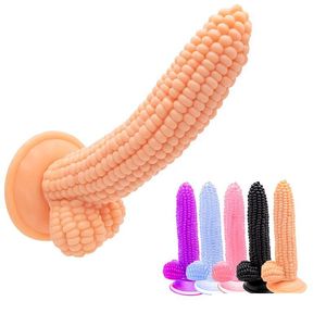 Другие предметы здравоохранения Мужчина GSTRING Фруктовые овощные анальный дилдо кукурузный пенис для задних штекер
