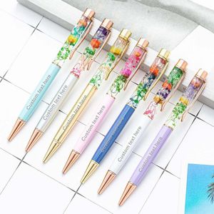 10 пунктов персонализированные цветочные шарики ручки ручки на заказ