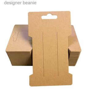 Jewelry Stand 50pcs 6.6x11.5cm Hair Clips Jewelry Display Card Blank Kraft Per Card Hairclip Price Tag Hairpin Packaging Cardboard HolderL231121