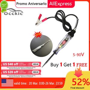 3-90V hat test cihazı dijital LED otomobil kamyonu devre test cihazı multimetre voltmetre otomatik çift yönlü voltaj probu elektrik test kalemi