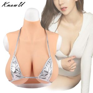 Форма груди KnowU - Ультратонкая ультралегкая искусственная грудь, большая грудь, женская силиконовая грудь, трансгендерная трансвеститная королева, трясущаяся грудью, косплей 231121