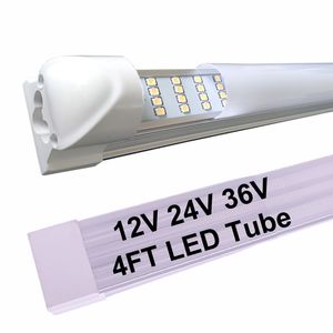 12V 24V 36V 4ft LED Tüpler İç ışık çubuğu 4ft 120cm 48 inç 36W 7200LM DC 12 Volt Kapalı Kargo Römork Kamyonu için LED Şerit Işık