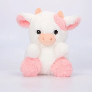 Plush Dolls 20cm Kawaii Belle Strawberry Cow Toys Cute Cartoon Pink Stuffed Animal Cattle Soft Gift for Kids Room Dector 231122