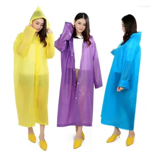 Capas de chuva de alta qualidade capa de chuva 145 68cm eva unissex espessada à prova d'água casaco de chuva feminino camping terno de chuva