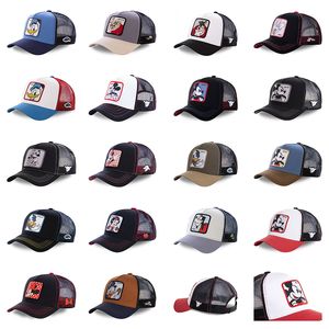 Üreticiler Toptan 18 Stil Güzel Net Caps Pamuk Beyzbol Kapakları Erkekler ve Kadınlar Çizgi Film Televizyonu Çevresel Şapkalar