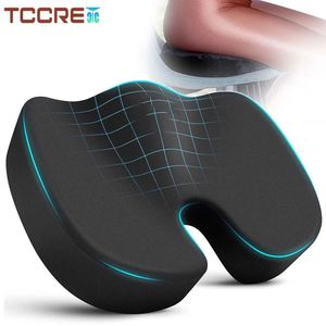 Back Massager Travel Coccyx Seat Cushion Memory Foam UShaped Pillow for Chair Cushion Pad Car Office Hip Support Massage Orthopedic Pillow 231122