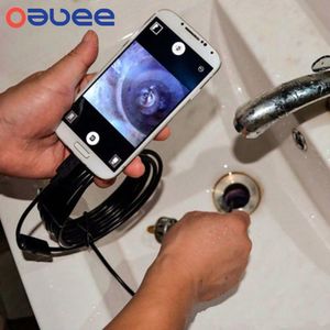 Plumb Fittings 6LED Endoscope USB Android Camera Waterproof Inspection Borescope Flexible 5.5mm 7mm for PC Notebook 230422