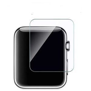 Apple Watch için Ekran Filmleri Şeffaf Temperli Cam 45mm 41mm 42mm 38mm 44mm 40mm Serisi 7 6 5 4 3 2 1 9H Sertlik Kıvrık Anti-Scratch Ekran Koruyucu