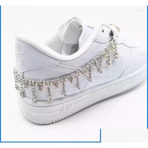 Anklets Anklets Fashion Luxury Rhinestone Pendant Shoe Chain Decoration Accessories Womens Metal Foot Boots Jewelry Drop Delivery Jewe Dhl5M