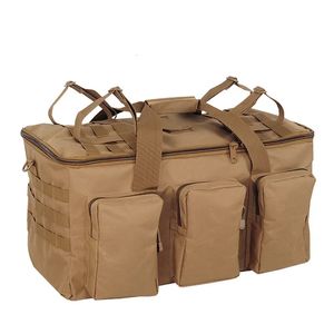 Duffel Bags 55L Açık Mekan Askeri Çanta Taktik Sırt Çantası Büyük Kapasite Kamp Çantaları Erkek Yürüyüş Seyahat Dağlığı Ordusu Bagaj Çantası 231122