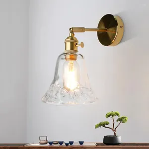 Настенный светильник, винтажный медный бра, люстра для прохода, подвесной светильник для ванной комнаты, зеркало для спальни, светодиодное освещение для домашнего декора