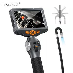 Plumb Fittings Teslong 8,5 мм артикуляция Borescope 5 дюймов IPS 180 -градусный рулевой эндоскоп камера проверки видео для механики самолетов 230422