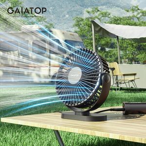 Diğer Ev Bahçesi Gaiatop Taşınabilir Fan Mini Soğutma USB Masası Sessiz 360 ° Döndürme 3 Hızlı Rüzgar Ayarı Masaüstü Ofis Arabası 230422