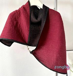 Eşarplar Kadınlar Çift Taraflı Şal Uzun Eşarp Kışla Manyetik Toka Wrap Kadın Moda Neckerchief Trend Trend Tatak