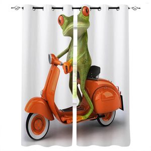 Занавесная мотоциклетная лягушка лягушка Жаба Апельсиновые шторы в спальне зала гостиной для домашней кухни