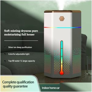 Outros aparelhos de ar condicionado novo e de alta qualidade 1000ml 7 cores LED difusor de aromaterapia para umidificador silencioso interior hom dhxpc