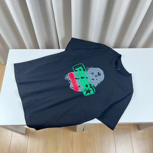 ABD 23FW Web Baskı İnsan Grafiti Tee Skateboard Erkek Tişörtleri Kadın Sokak Günlük Pamuk Tshirt