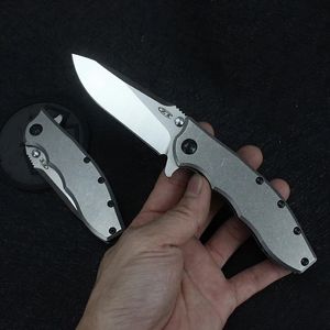 Titanyum Alaşım ZT 0562CF/0562TI Katlanır Bıçak Karbon Fiber Yüksek Sertlik Açık Mekan Kamp Güvenlik Savunma Cep Bıçakları EDC Araçları