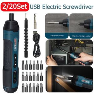 Cordless Mini Electric Screwdriver Set - Rechargeable 1300mAh Power Drill Bits Kit  (231122)