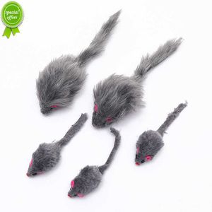 New 5Pcs 1PCS Plush Catmint Simulation Mouse Cat Pet Teasing Interactive Toy for Kitten Gifts Supplies Random Color