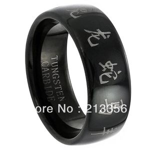 Trauringe Kaufen Preis Rabatt Juwel USA Selling 8MM MenWomens Black Dome Chinese Zodiac Tungsten