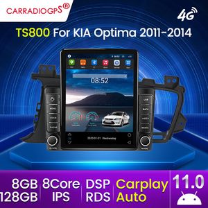 128G Android 11 Car DVD-радио мультимедийный аудиоплеер GPS Navigation Video для Kia Optima 3 K5 2011-2014 CarPlay Auto