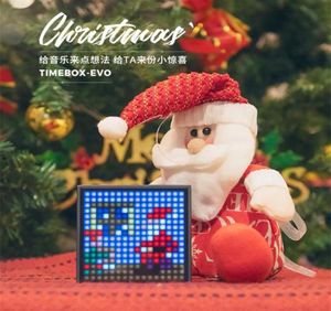 New Divoom Timeboxevo Bluetooth беспроводной динамик Pixel Smart Multifunction Audio Alarm Targe Clock Memo Memo Support Gift234F9456331