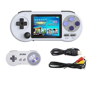 Taşınabilir Oyun Oyuncuları SF2000 Handheld Console PlayerHandle Mini Pad Graywhite Plastik Yerleşik 6000 Oyunlar Retro 231123