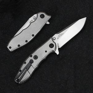 Fiber karbon kolu ZT 0562CF/0562TI Katlanır bıçak Titanyum Alaşım Yüksek Sertlik Açık Mekan Kamp Balıkçılık Güvenliği ve Savunma Bıçağı EDC Araçları