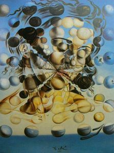 Salvador Dali Galatea Küreler Resimler Sanat Film Baskı İpek Poster Ev Duvar Dekoru 60X90CM7103423