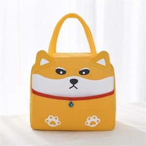 Aufbewahrungsbeutel Cartoon Canvas Lunch Portable Insulated Thermal Cooler Bento Box Tote Picknicktasche Pouch Drop