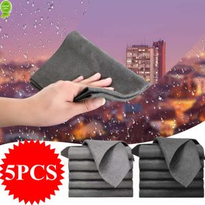 Yeni 5/1pcs sihirli cam silme bezi ücretsiz kalın sihirli temizlik bezi yeniden kullanılabilir mikrofiber mendil pencereler için cam havlu mutfak