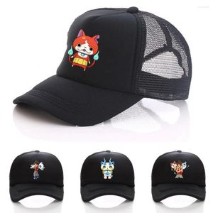 Top Caps Anime Youkai Saat şapkası cosplay baskısı yaz örgü şapka erkekler kadınlar snapback gorras hombre cap