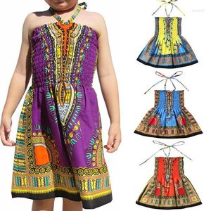 Sıradan Elbiseler Yaz Çocuk Giysileri Kızlar Mizaç Dantelli Ulusal Stil Desen Plaj Elbise Zarif Kolsuz 2023