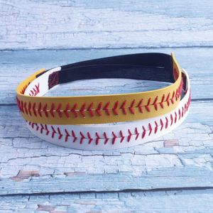 Saç klipsleri beyzbol voleybol orijinal deri kırmızı dikişler elastik ayarlanabilir kafa bantları spor fitness aksesuarları sportif takılar