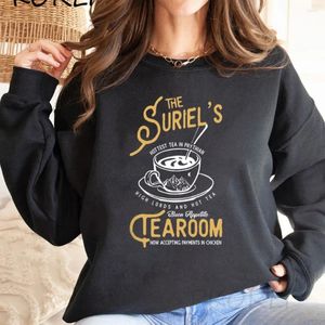 Kadın Hoodies Suriel'in Tearoom Sweatshirt Bir Dikenler ve Güller Mahkemesi Hoodie Acotar Giysileri Şehir Yıldız Işığı Sweatshirts Kadın Sakilleri