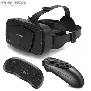 VR Glasses Original G10 IMAX Giant Screen VR Glasses 3D Virtual Reality Box Google Cardboard Helmet for 4.7-7" Smartphone Matching Joystick 231123
