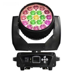 19x15W RGBW LED Zoom Moving Head Light for Disco KTV Party DJ Equipment