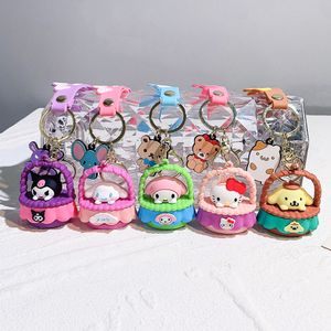 Fashion Kawaii Cat styles Character Jewelry KeyChains Backpack Car Fashion Key Ring Accessories kids gift