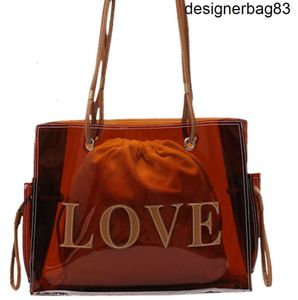Kadınlar için yeni üst-kollu torbalar Tasarımcı cüzdanlar için büyük berrak tote çok fonksiyonlu çanta el çantaları şeffaf el totes favori moda