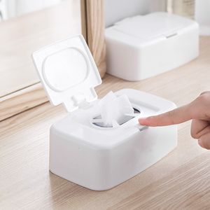 Tissue Boxes Napkins Wet tissue box dispenser Portable Cotton towel storage Home office desktop organizer